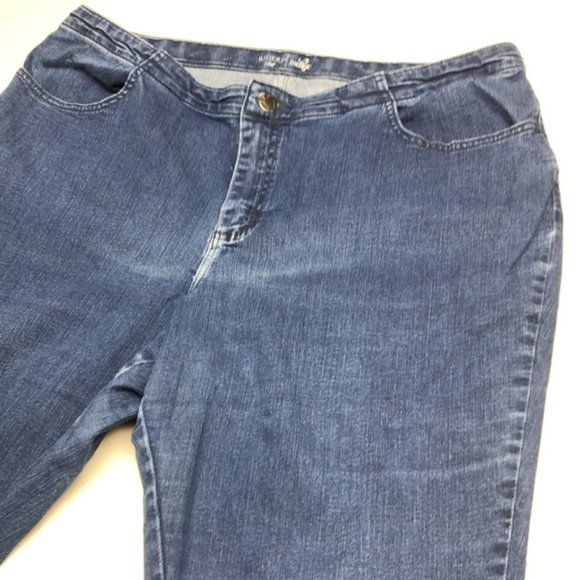 RIDERS BY LEE INDIGO STRAIGHT CUT JEANS 18Wx30 😎 - Picture 9 of 11